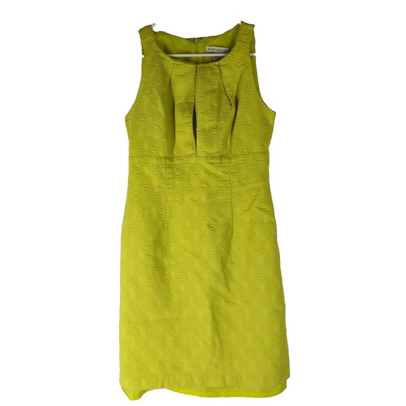 madison leigh Dresses & Skirts - Madison Leigh Women's Size 8 Yellowish Green Sleeveless Dress Mid Length